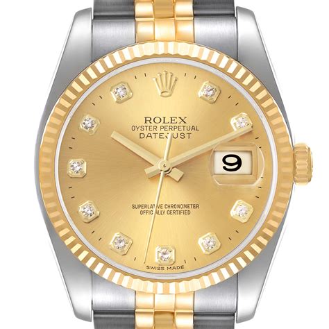 rolex datejust yellow men